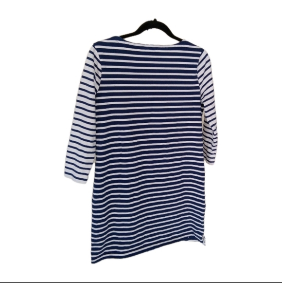 Vineyard Vines Knee Length Navy Striped Dress Small - Picture 2 of 9